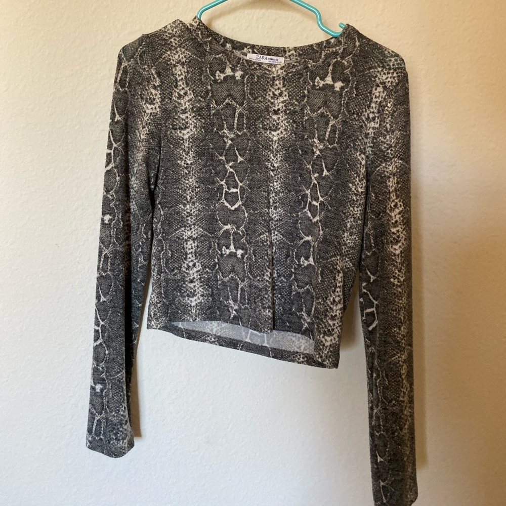 Zara cropped long sleeve